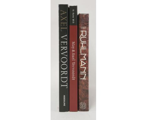 CONTINENTAL FURNITURE AND INTERIORS:1.  Camaro, Florence: Ruhlmann, Master of Art Deco.  Thames & Hudson, 1993, DJ;2.  Two bo