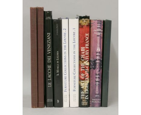 FRENCH AND CONTINENTAL FURNITURE:1.  Pallot, Alcouffe, Dion-Tenenbaum, Lefebure: Furniture Collections in the Louvre, two vol