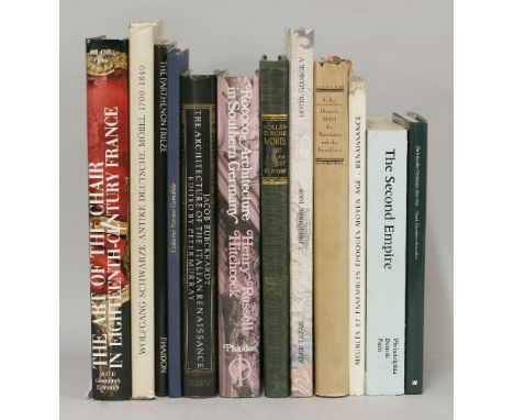 CONTINENTAL FURNITURE AND ARCHITECTURE:1.  Pallot, Bill G B: The Art of the Chair 1730-1775.  ACR-Gismond, 1989, DJ;2.  Von F