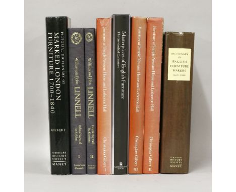 FURNITURE:1.  Gilbert, Christopher: Furniture at Temple Newsam House and Rotherton Hall, three volumes.  NACF & Leeds Art Col