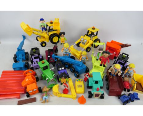 Hasbro - Others - An unboxed collection of 'Bob the Builder' themed plastic toys and figures. Lot includes, Scoop; Rolly The 