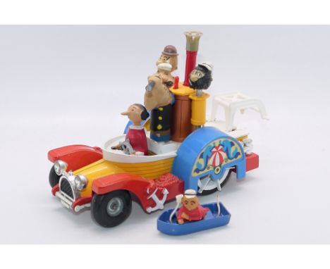 Corgi Toys - An unboxed Corgi Toys #802 Popeye 'Paddlewagon'. The model with yellow and white body, red wings, blue paddle co