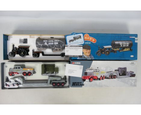 Corgi - 2 x 1:50 scale boxed limited edition Corgi vehicles from the 'Heavy Haulage' and 'Dibnah's Choice' series - Lot inclu