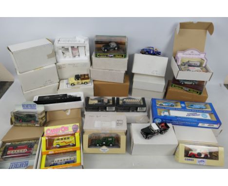 Corgi, Matchbox, Lledo - 27 x boxed die-cast model vehicles - Lot includes a Matchbox Models of Yesteryear 1:43#YRS04 1954 Fo