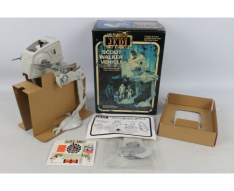 Palitoy - Star Wars - Unsold Shop Stock - A boxed ROTJ Scout Walker Vehicle, this was a window display item in the toy shop a
