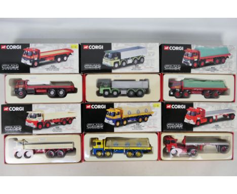 Corgi - 6 x boxed Corgi trucks from the 'Guy Invincible' series - Lot includes a #29101 'Blue Circle Cement' 8 Wheel Platform