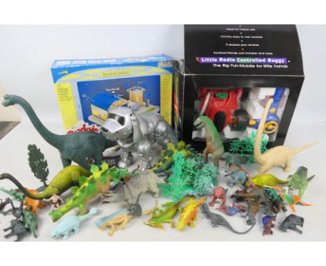 Tekno - Invicta - Nylint - Tomy - A collection of toys including a boxed Budgie Harefield Airfield play set, a boxed little R