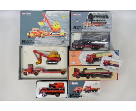 Corgi - 4 x boxed limited edition 1:43 and 1:50 scale Corgi trucks  - Lot includes a 'Heavy Haulage' #31010 'Short Bros' Scam