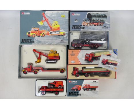 Corgi - 4 x boxed limited edition 1:43 and 1:50 scale Corgi trucks  - Lot includes a 'Heavy Haulage' #31010 'Short Bros' Scam