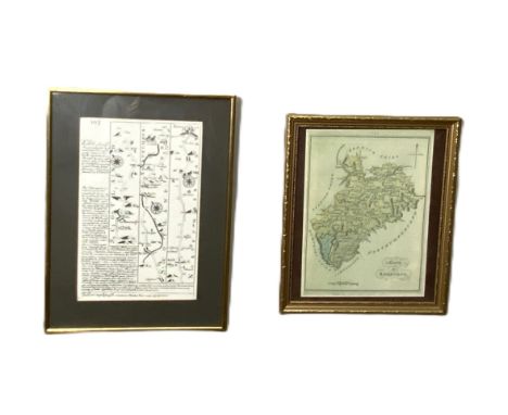 A collection of reproduction maps, to include Blaeu world map, Kelso road map, Roxburgh and Wales, 50 x 60 cm.&nbsp;