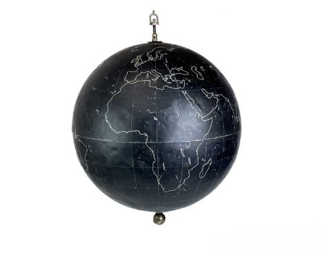 A Phillips' large 'Slate Surface' globe. 19" (42cm) diameter, published by George Philip &amp; Son, London.