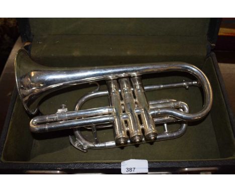 Boosey &amp; Co Ltd light valve cornet with case