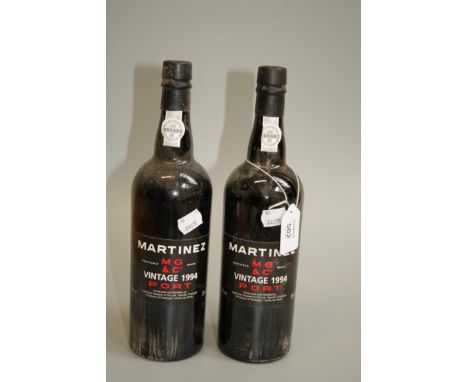 Two bottles of Martinez 1994 Vintage Port