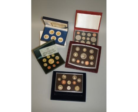 A cased Royal Mint 2002 United Kingdom proof coin collection, a 2004 proof collection, a Morgan Mint 2002 gold plated Quarter