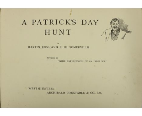 Lady Gregory's CopyRoss (Martin) & Somerville (E.O.E.) A Patrick's Day Hunt, oblong folio L. n.d. First Sole Edition, 8 full 