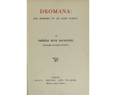 Mackenzie (Therese Muir) Dromana: The Memoirs of an Irish Family, D. n.d. First Edn., illus.; Costello (Con.) A Most Delightf