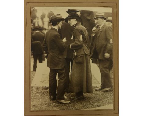 Photograph: [Republican Interest] Cashman (J.) photographer Original black and white photograph of Countess Markievicz in Iri