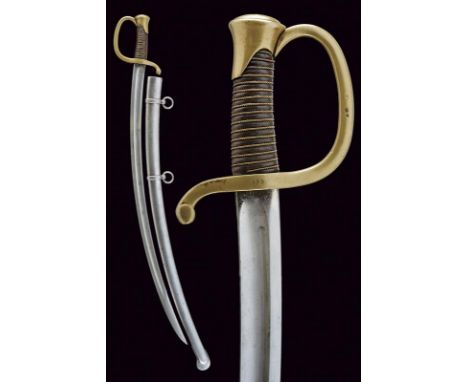 dating: Mid 19th Century provenance: France, Curved, single-and short-false-edged blade, with fuller on most of its length, w