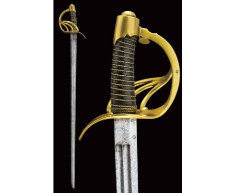 dating: 1849 provenance: Kingdom of the Two Sicilies, Straight, single-and short false-edged blade with double fuller; tang m