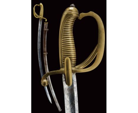 dating: Mid 19th Century provenance: Kingdom of the Two Sicilies, Curved, single-and-false-edged blade, with wide fuller, fea