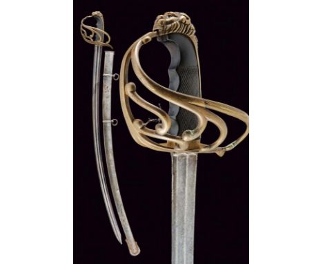 dating: 1850/60 provenance: Italy, Curved, tipped, single-and short false-edged blade, with double fuller along its entire le