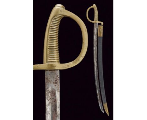 dating: 1838 provenance: Kingdom of the Two Sicilies, Curved, single-edged blade, with fuller, engraved for a half with spira