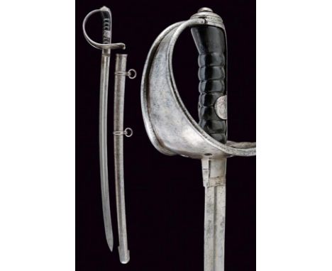 dating: Mid 19th Century provenance: Austria, Wide, curved single-and short false-edged blade, with fuller, marked at the tan