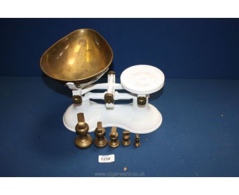 A 'Boots' weighting scales and weights,