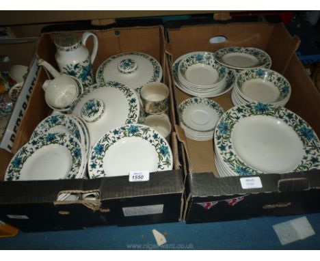 A large quantity of Midwinter china including dinner plates, side plates, soup bowls, etc (2 boxes).