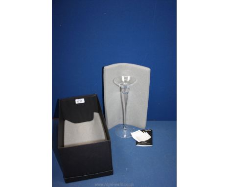 An Orrefors Swedish candle holder.