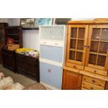 A retro kitchen cabinet