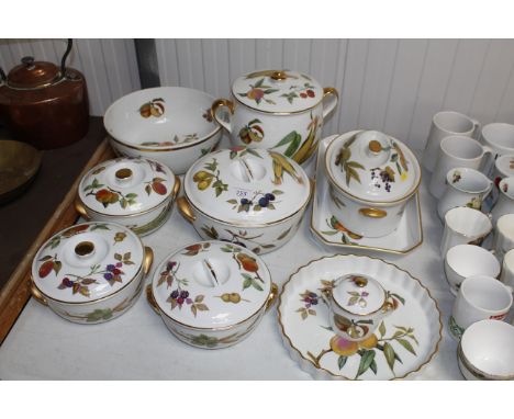 A collection of Royal Worcester "Evesham" china