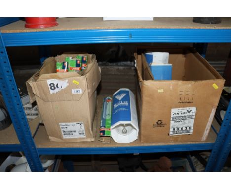 Two boxes of assorted light bulbs