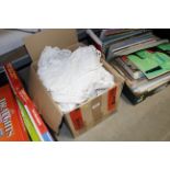 A box of table linen