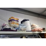 A quantity of linen and towels