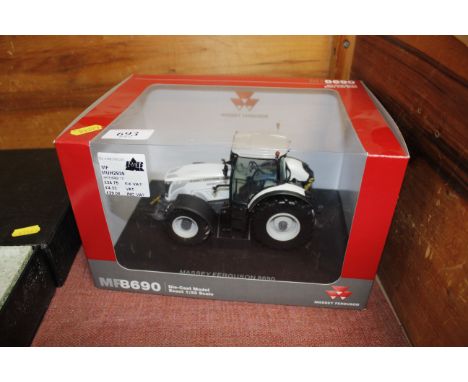 A UH Massey Ferguson 8690 tractor, white limited edition 1/32 scale