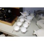 A collection of Royal Chelsea tea ware