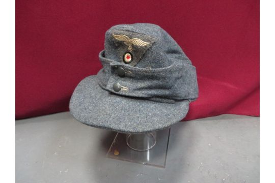 German Third Reich Ww2 M43 Luftwaffe Dated Ski Cap A Good