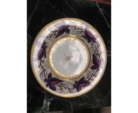 A Flight Barr &amp; Barr porcelain armorial bowl together with nine various armorial plates (10)