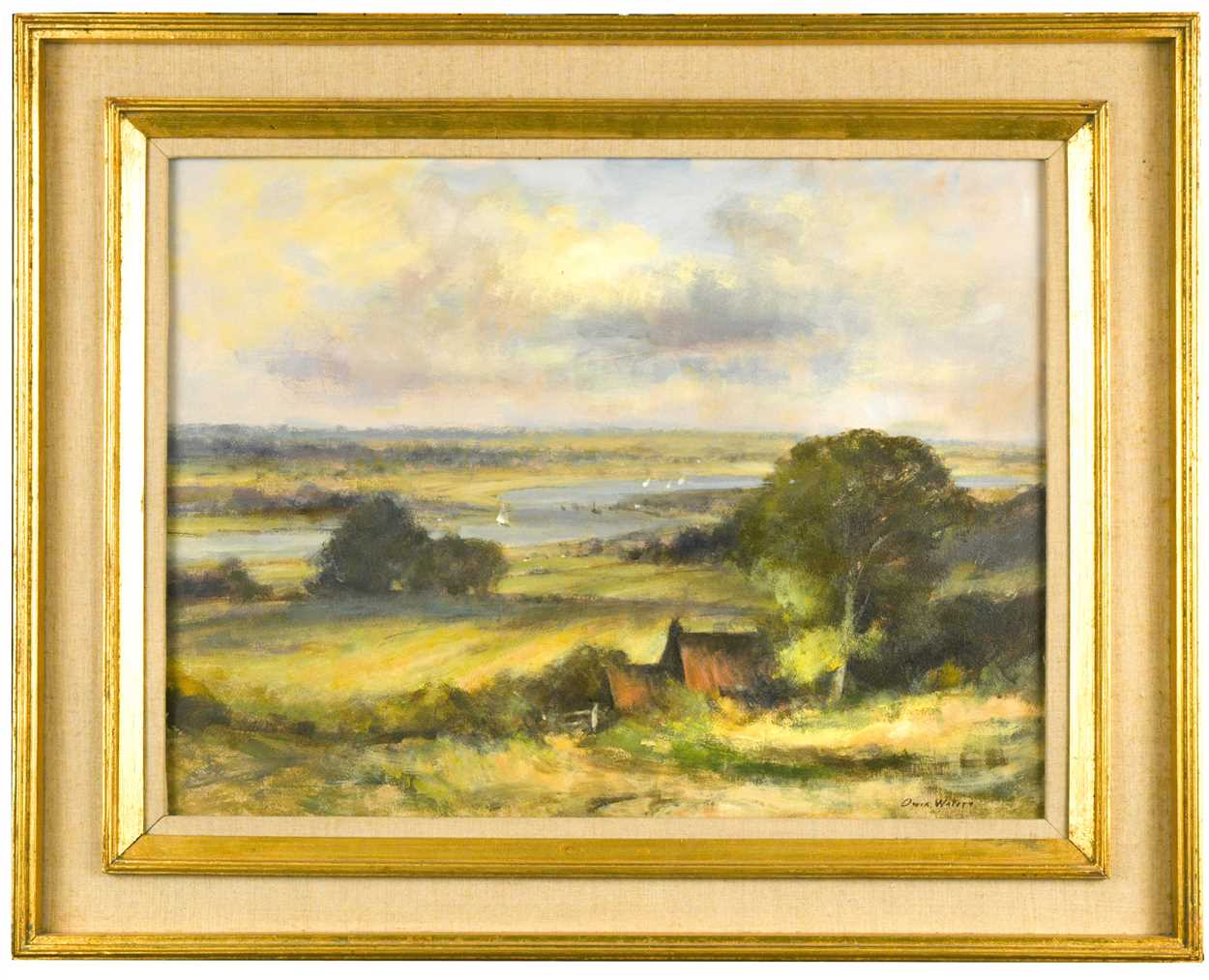 § Owen Waters (British 1916-2004) The Valley of the Deben, Suffolk ...