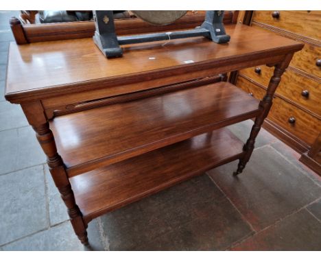 A Victorian walnut buffet/serving table. 