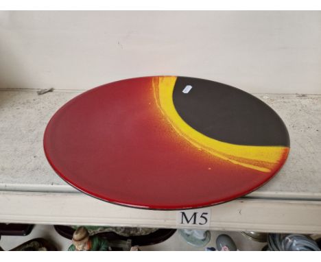 A Poole pottery ltd. edition Eclipse plate, signed & numbered no. 102Condition:- Good, no sign of any damage or repair.Dimens