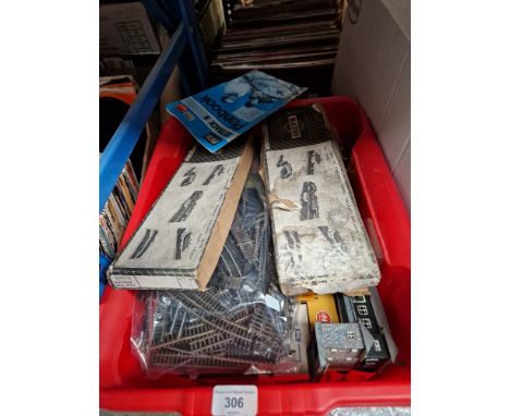A box of vintage model railway including n gauge 