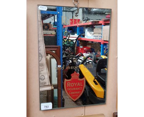 A vintage advertising mirror, 'Reflect and insure with The Royal Insurance Company, Ltd' 