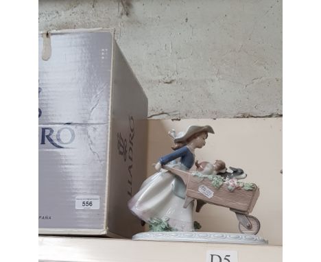 Large Lladro figurine ‘A Barrow of Fun’ (number 5460) with its original fitted boxCondition:- Good, no sign of any damage or 