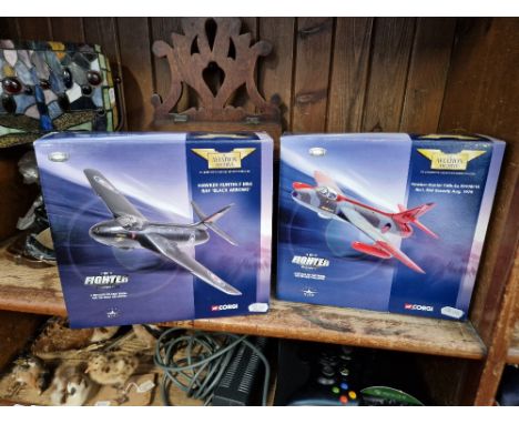 2 Corgi Aviation Archive boxed models 1:72 scale - Hawker Hunter F Mk6 RAF ‘Black  Arrows’ (49802) and Hawker Hunter F.Mk.6a 