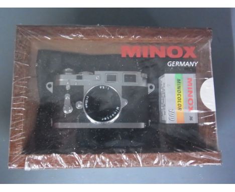 A Scarce boxed Minox miniature film Leica M3 - unopened and complete