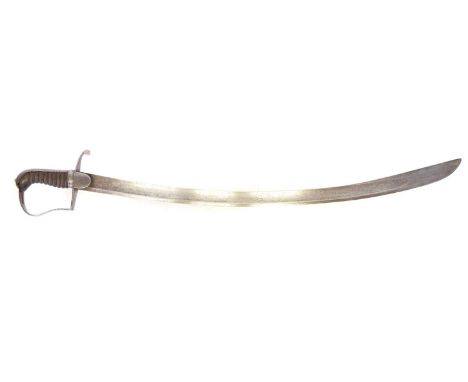 1796 pattern light cavalry trooper's sabre 1796 pattern light cavalry trooper’s sabre, curved fullered blade and ribbed wood 