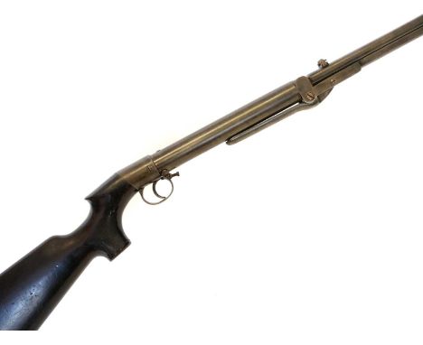 BSA .177 air rifle, BSA .177 air rifle, 19inch barrel, spade or bayonet type loading lever, serial number rubbed and too fain