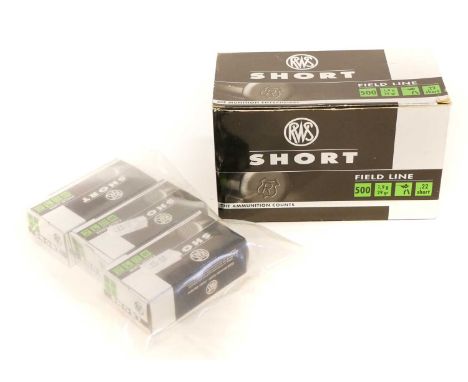 Six hundred and fifty rounds of RWS .22 Short LICENCE REQUIRED Six hundred and fifty rounds RWS .22 Short Field Line 29 gr bu